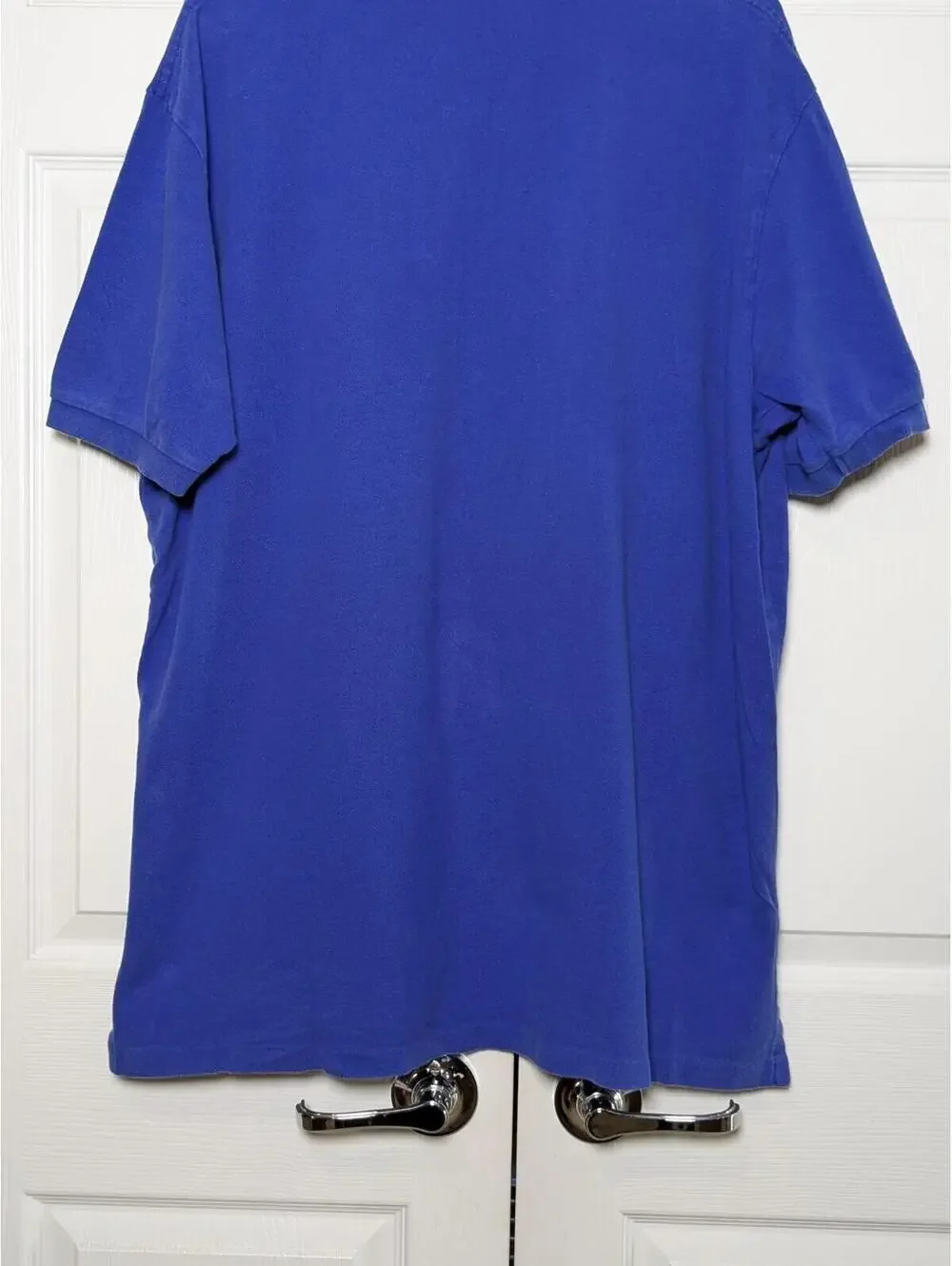 Polo by Ralph Lauren Men’s Polo Shirt, Blue w/ Orange Logo, Big & Tall Size XXL